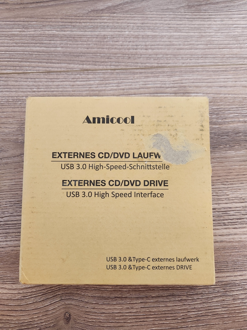 Aminco Portable External DVD Drive - Beige